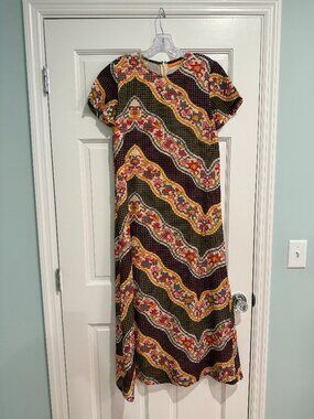 Oliphant Short Sleeve Shift Maxi XS